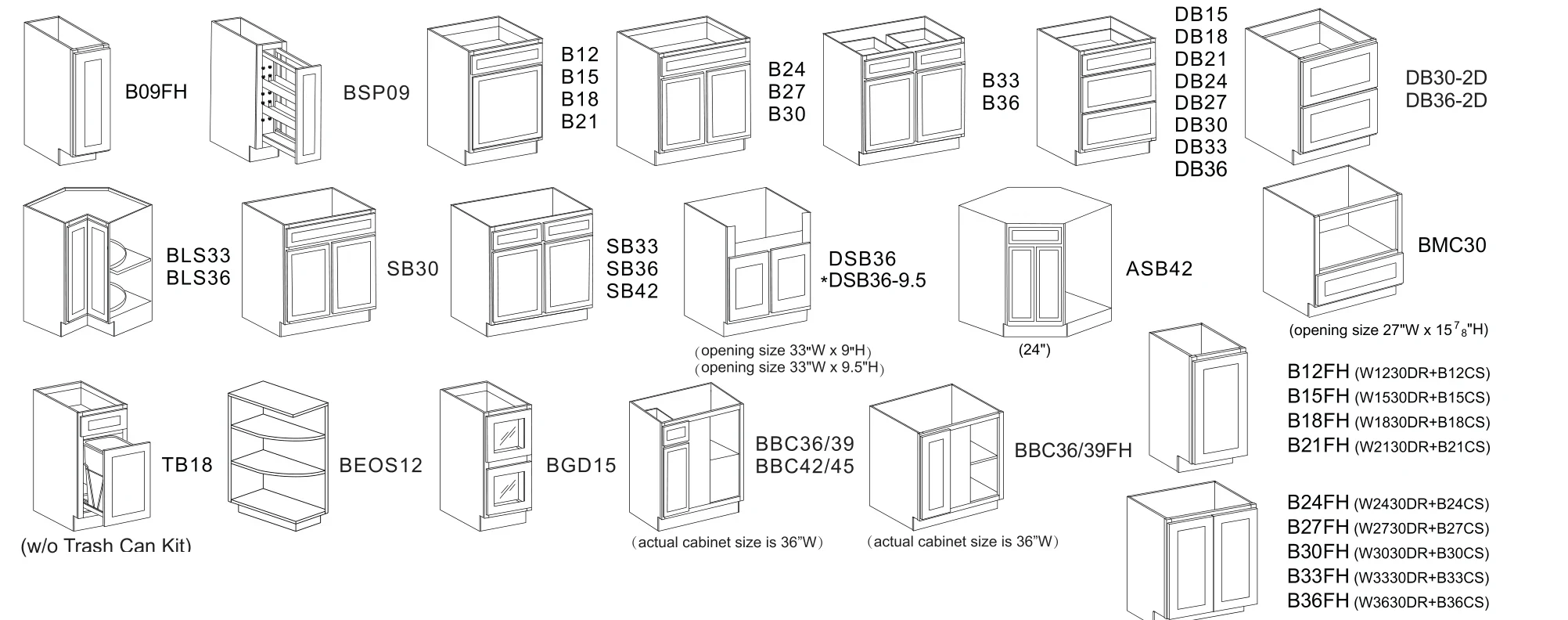 Base Cabinets