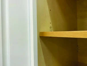 Plywood shelf